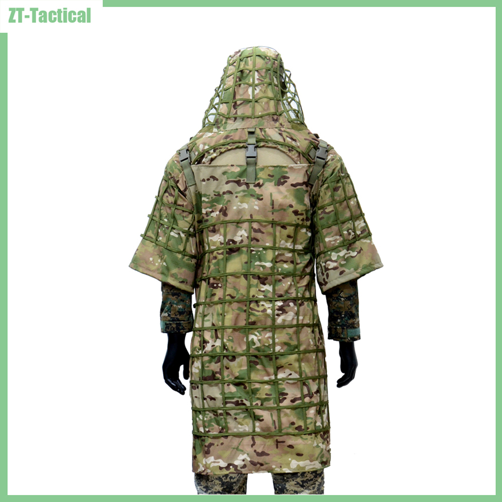 Ghillie Suit Woodland - Ghillie Suit Foundation, Ghillie Poncho, 위장
