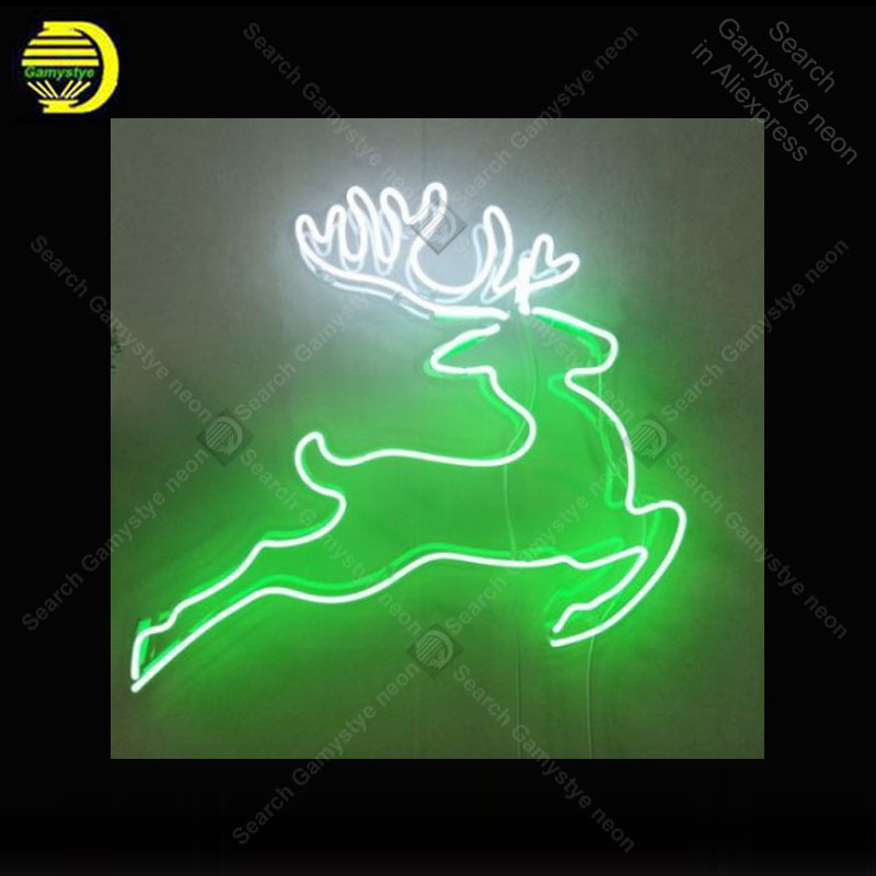 Hunting Outdoor Shop - 사슴 달리기용 네온 사인 디스플레이, 헌트
