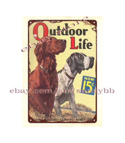 Hunting Outdoor Shop - 1936년 시골풍 야외 사냥개 커버 금속