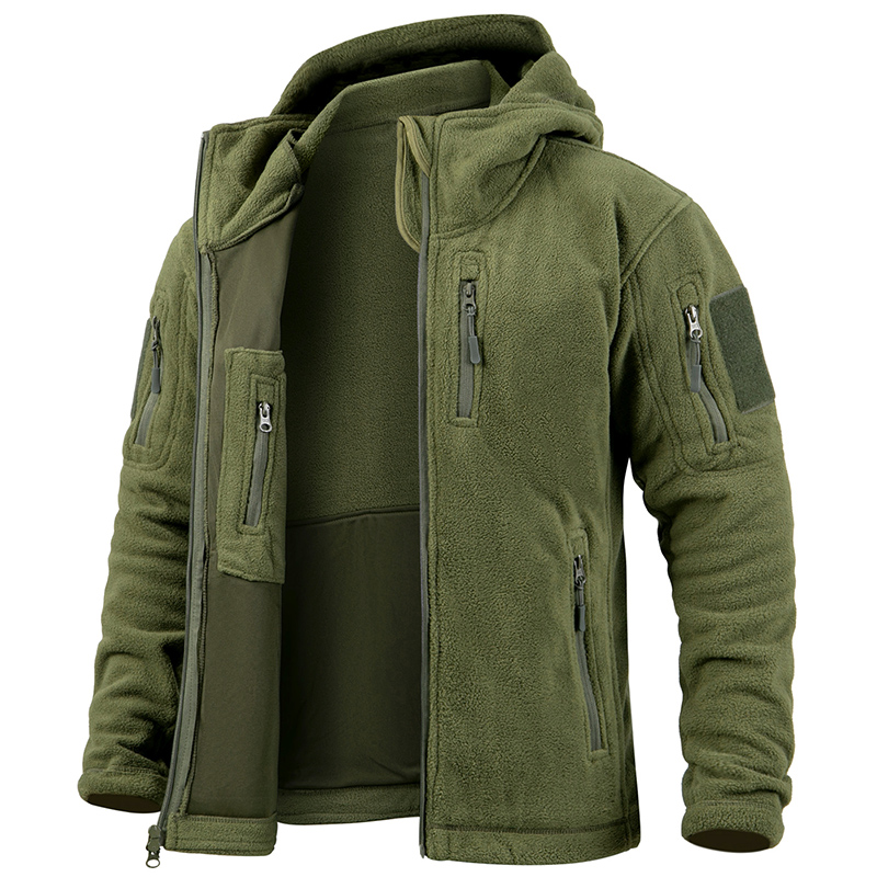 Outdoor Hunting Hoodie - 남성용 전술 플리스 재킷 겨울용 따뜻한