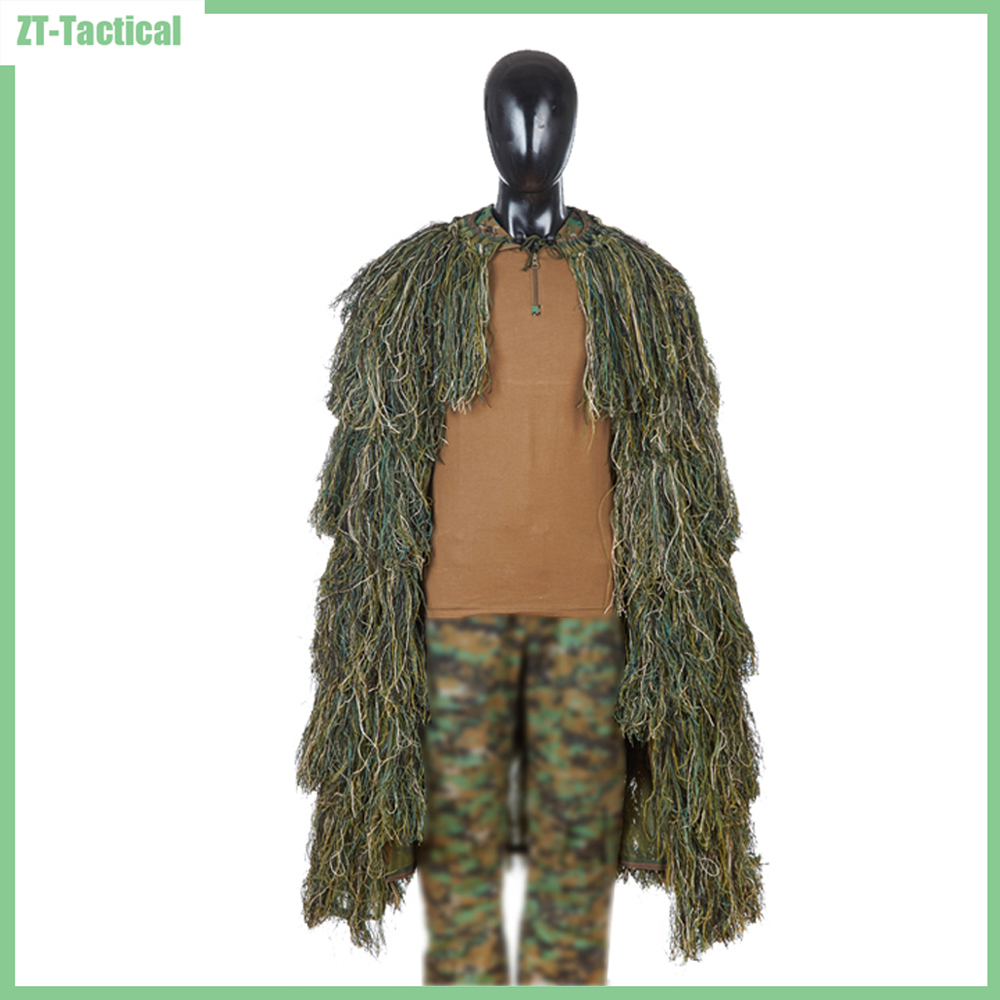 Ghillie Suit Woodland - 경량 전술 저격수 길리 판초, 에어소프트