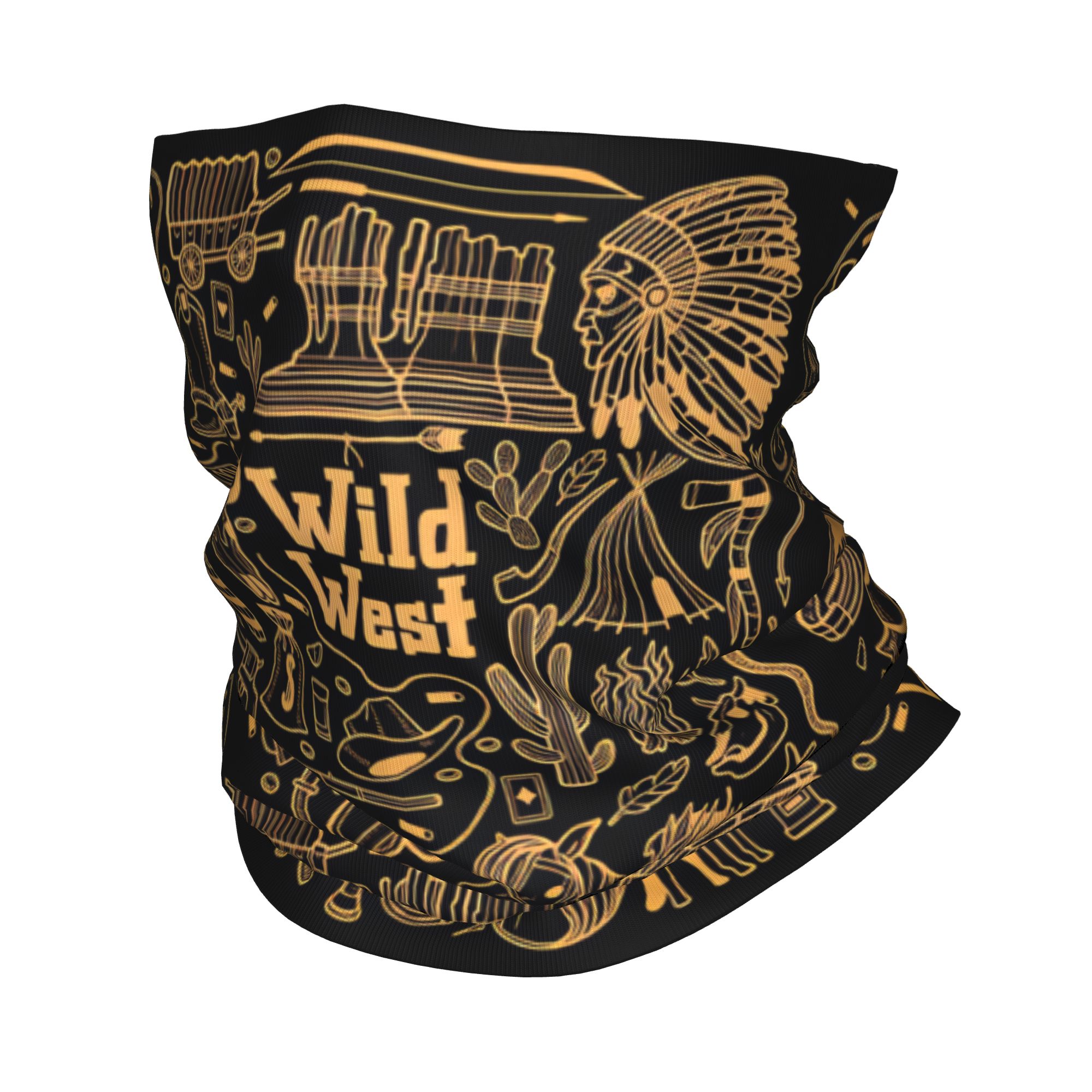 Wildman Hunting & Outdoor Robertson - 야외 스포츠 발라클라바 와일드 웨스트 라인프린트