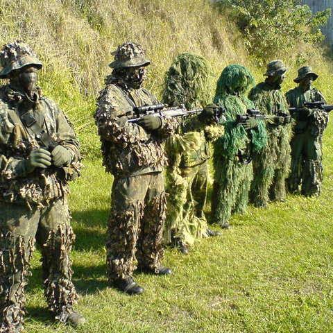 남녀공용 스나이퍼 CS 바이오닉 위장 의류, 정글 우드 - Ghillie Suit Woodland 리뷰 및 가격