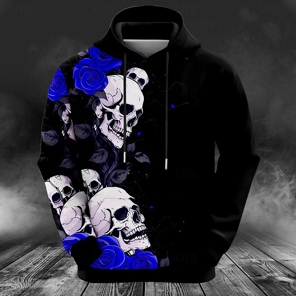 남성용 사슴 프린트 후드티셔츠 패션 클래식 크루넥 아웃 - Outdoor Hunting Hoodie 리뷰 및 가격