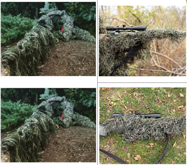 잔디 유형 사냥 용 소총 랩 로프 Ghillie 정장  - Ghillie Suit Woodland 리뷰 및 가격