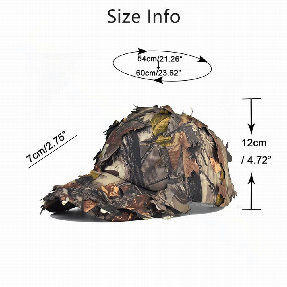 위장 야외 전술 군사 모자 3D 생체 공학 잎 육군 카 - Hunting Outdoor Hats 리뷰 및 가격