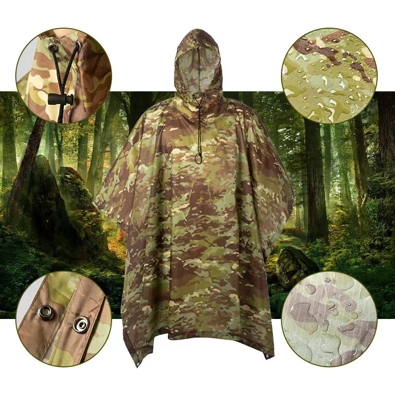 야외 통기성 위장 판초 정글 전술 비옷 조류 관찰 하이 - Ghillie Suit Woodland 리뷰 및 가격
