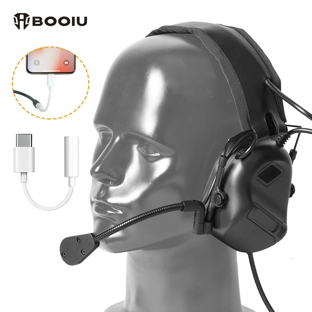 BOOIU 전술 전자 슈팅 헤드셋 3.5mm 인터페이스 - Shooting Ear Muff 리뷰 및 가격