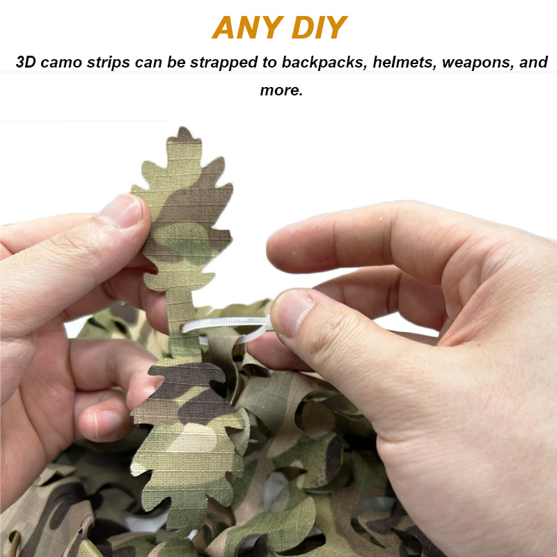 5개 세트 3D 위장 스트립 전술 페인트볼 슈팅 DIY - Ghillie Suit Woodland 리뷰 및 가격