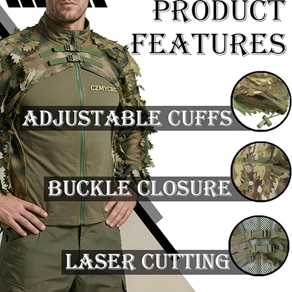 케이프 스타일 길리슈트 위장 잎사귀 무늬 재킷 우드랜드 - Ghillie Suit Woodland 리뷰 및 가격