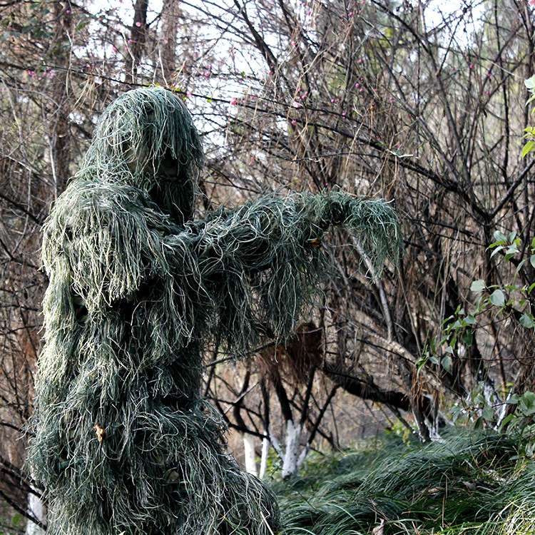 겨울 3D 하얀 눈 Ghillie 정장 저격수 전술 우 - Ghillie Suit Woodland 리뷰 및 가격