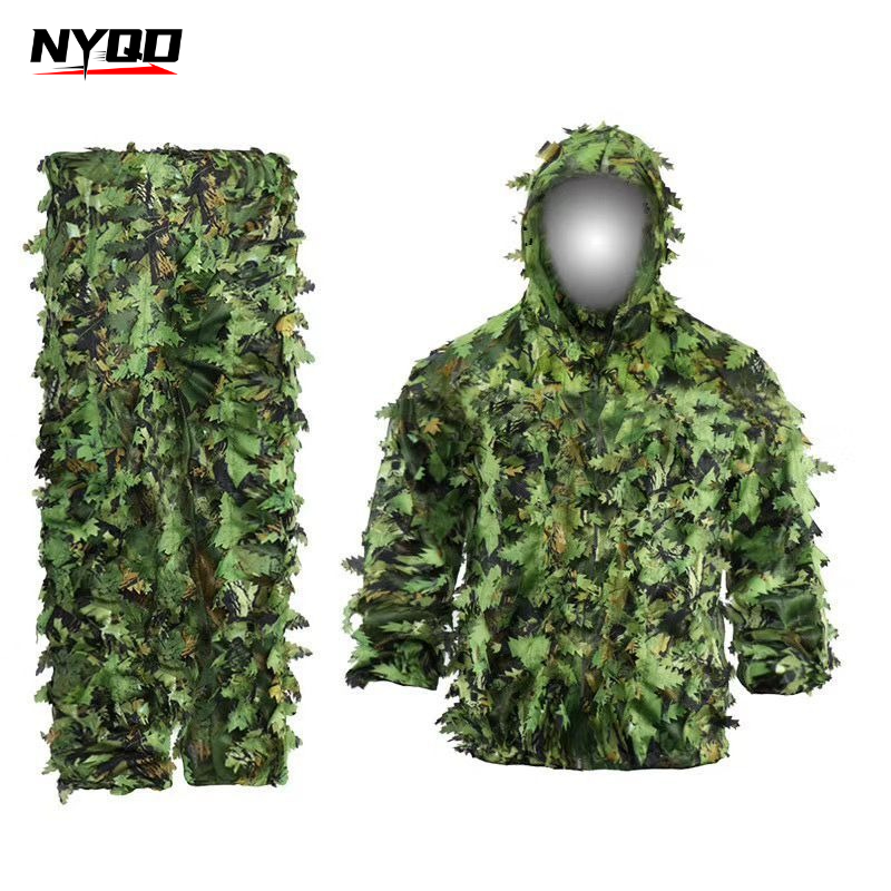3D 리프 길리 슈트 사냥 위장복 우드랜드 카모 의상  - Ghillie Suit Woodland 리뷰 및 가격