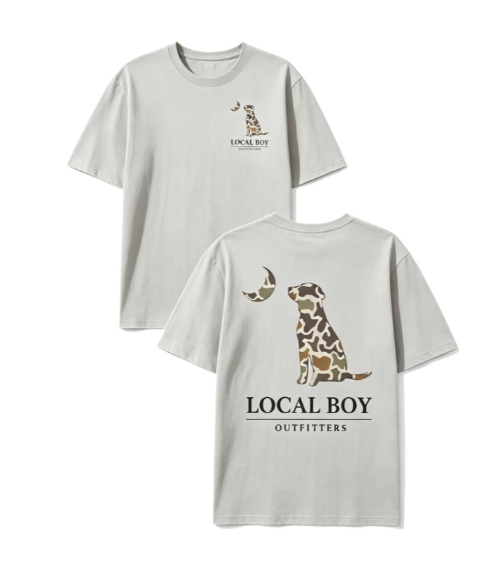 세트 로컬 보이 아웃피터스 카모 도그 & 문 그래픽 티 - Outdoor Hunting Outfitters 리뷰 및 가격