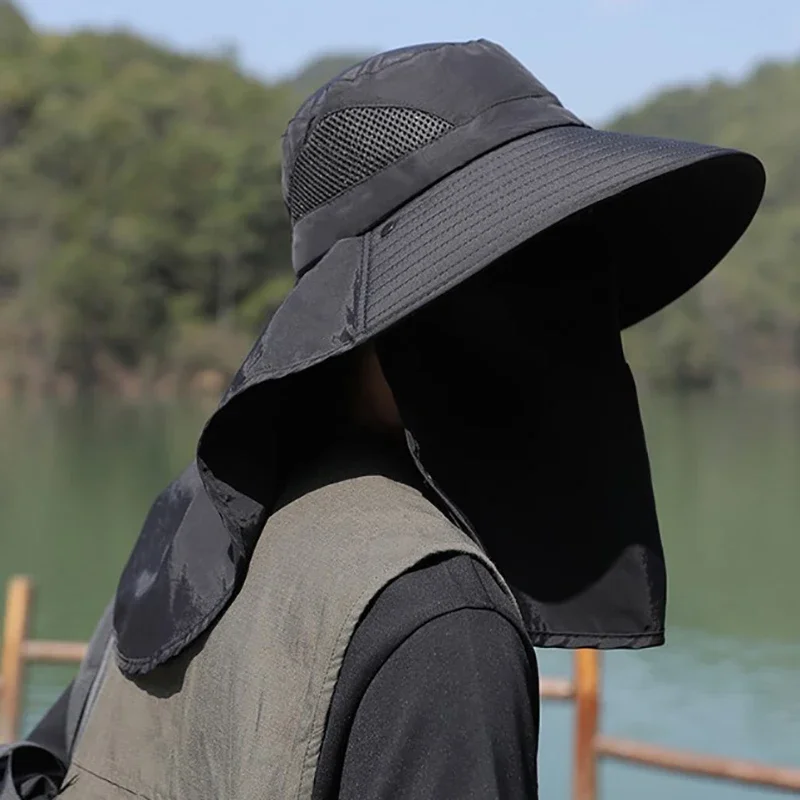 여름 햇빛 차단 모자 UV 차단 야외 사냥 낚시 모자  - Hunting Outdoor Hats 리뷰 및 가격