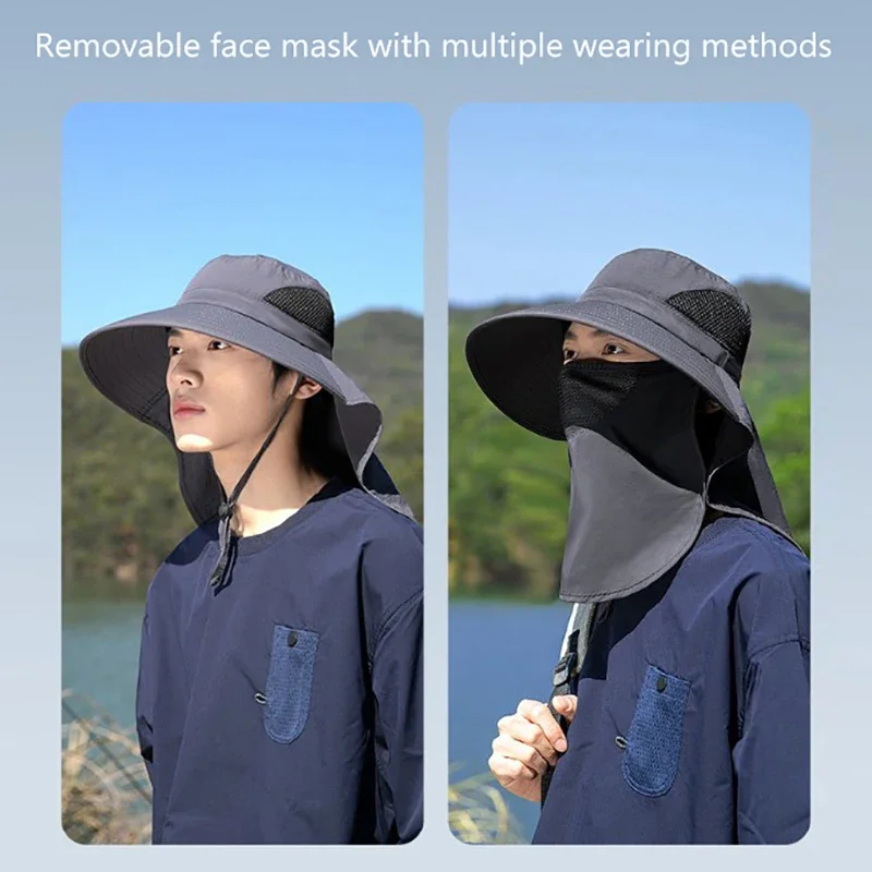 여름 햇빛 차단 모자 UV 차단 야외 사냥 낚시 모자  - Hunting Outdoor Hats 리뷰 및 가격