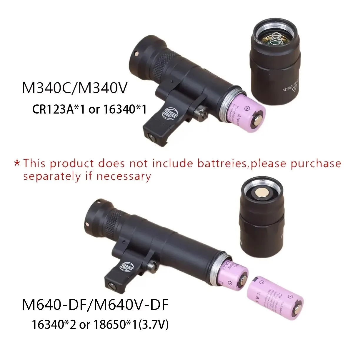Surefir M600 M340 DF M640 SF 손 - Hunting Outdoor Shop 리뷰 및 가격