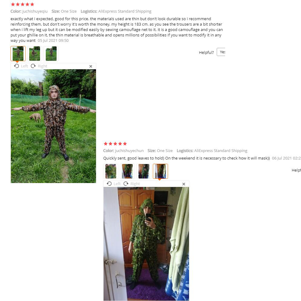 끈끈한 꽃 생체 공학 잎 위장 슈트, 사냥 길리 슈트, - Ghillie Suit Woodland 리뷰 및 가격