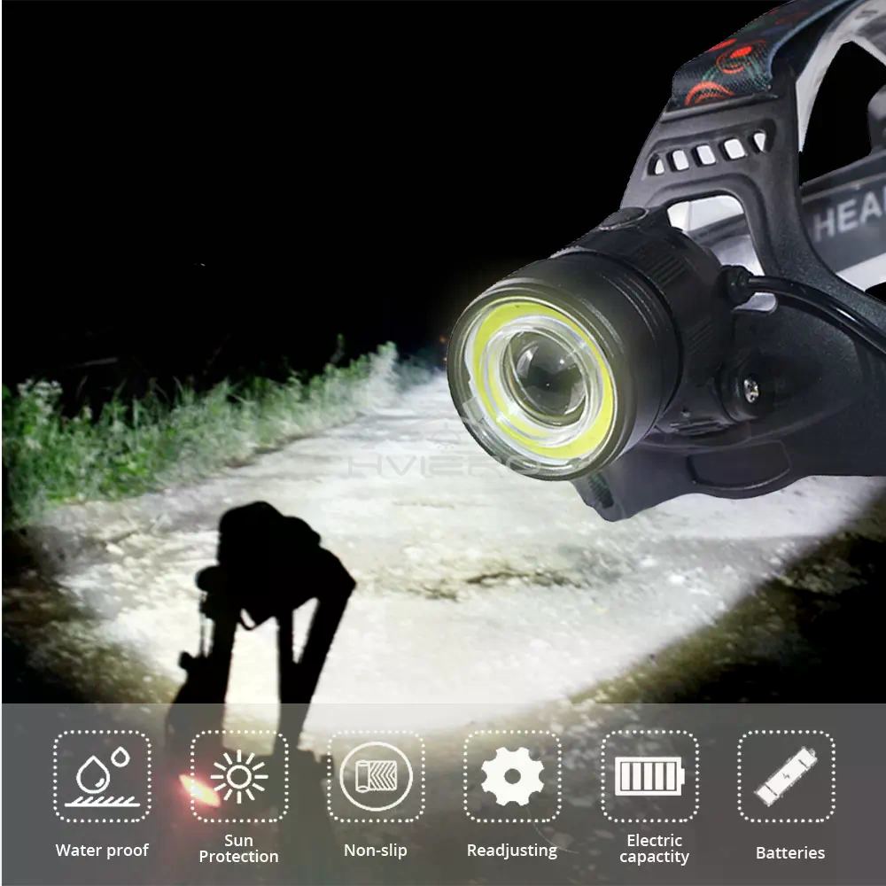 T6 Cob 토치 손전등 헤드 라이트 Usb Led 헤 - Hunting Outdoor Jobs 리뷰 및 가격